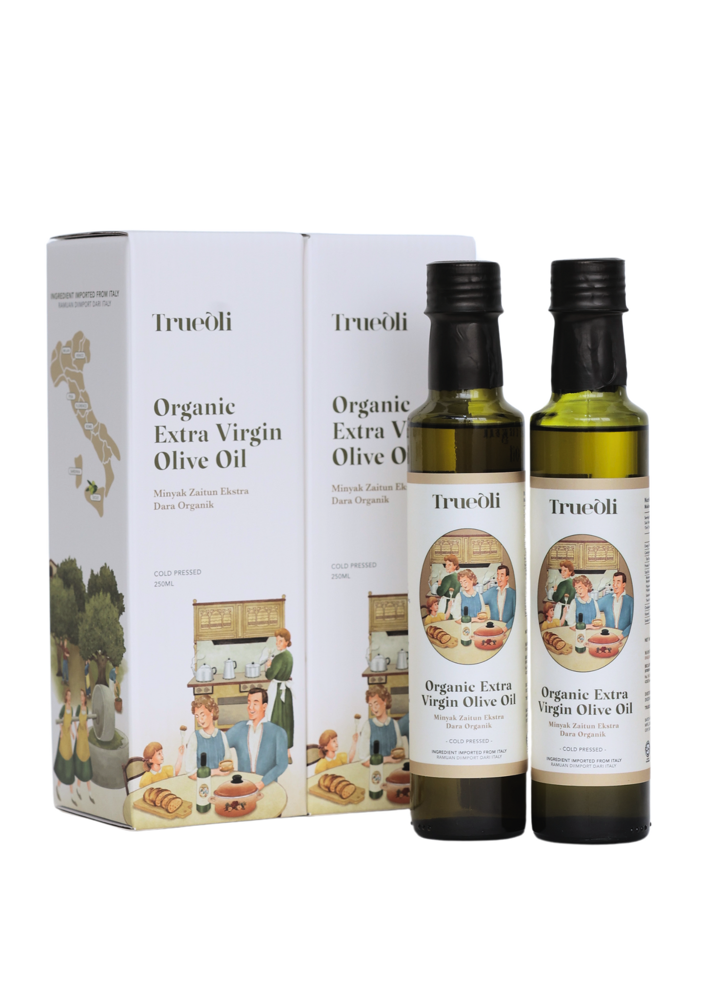 Organic Extra Virgin Olive Oil - Twin pack